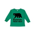 thumbnail image 1 of Inktastic Bozeman, Montana Black Bear Silhouette Boys or Girls Long Sleeve Toddler T-Shirt, 1 of 5