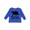 thumbnail image 1 of Inktastic Bozeman, Montana Black Bear Silhouette Boys or Girls Long Sleeve Toddler T-Shirt, 1 of 5