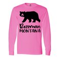thumbnail image 1 of Inktastic Bozeman, Montana Black Bear Silhouette Long Sleeve T-Shirt, 1 of 5