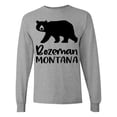 thumbnail image 1 of Inktastic Bozeman, Montana Black Bear Silhouette Long Sleeve T-Shirt, 1 of 5
