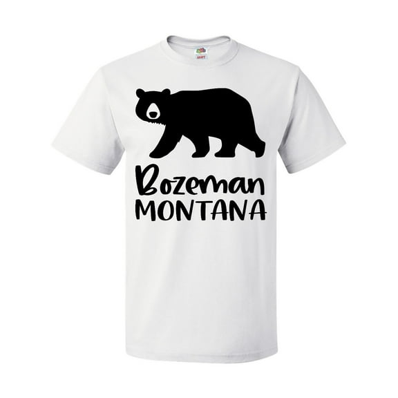 Inktastic Bozeman, Montana Black Bear Silhouette T-Shirt