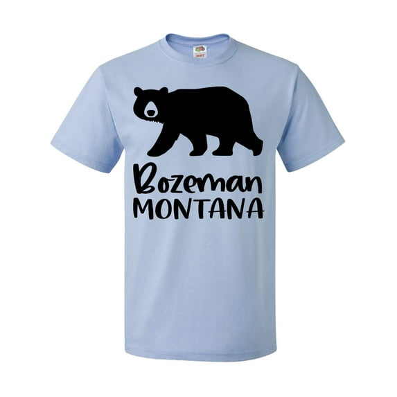 Inktastic Bozeman, Montana Black Bear Silhouette T-Shirt