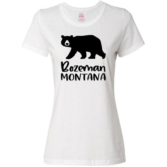 Inktastic Bozeman, Montana Black Bear Silhouette Women's T-Shirt