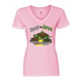 thumbnail image 1 of Inktastic Brake for Turtles- Turtle Crossing Women's V-Neck T-Shirt, 1 of 5