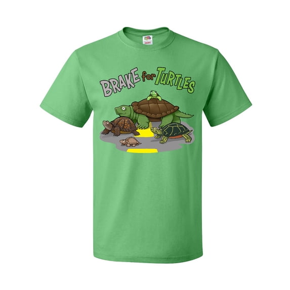 Inktastic Brake for Turtles- turtle crossing T-Shirt