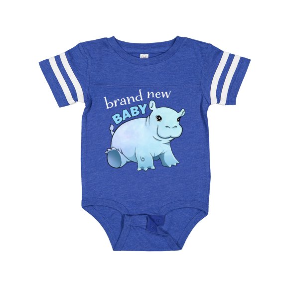 Inktastic Brand New Baby Cute Baby Hippo Boys or Girls Baby Bodysuit