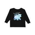 thumbnail image 1 of Inktastic Brand New Baby cute baby hippo Boys or Girls Long Sleeve Toddler T-Shirt, 1 of 5