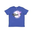 thumbnail image 1 of Inktastic Brave Hodgkins Lymphoma Awareness Violet Ribbon Youth T-Shirt, 1 of 5