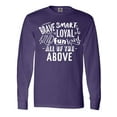 thumbnail image 1 of Inktastic Brave Smart Loyal Kind Fun Loved All of the Above Long Sleeve T-Shirt, 1 of 5