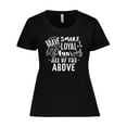 thumbnail image 1 of Inktastic Brave Smart Loyal Kind Fun Loved All of the Above Women's Plus Size T-Shirt, 1 of 5