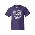 thumbnail image 1 of Inktastic Brave Smart Loyal Kind Fun Loved All of the Above Youth T-Shirt, 1 of 5