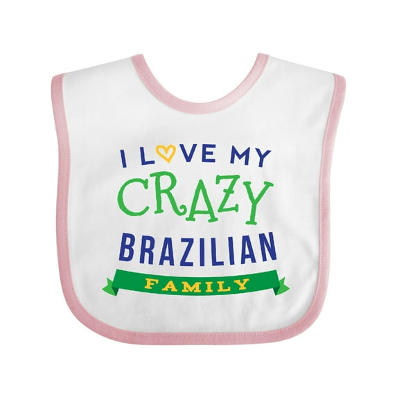 Inktastic Brazilian Family Reunion Funny Boys or Girls Baby Bib