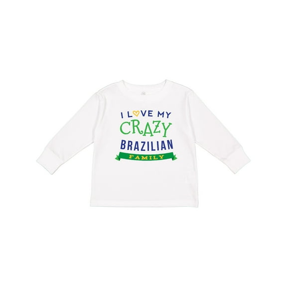 Inktastic Brazilian Family Reunion Funny Boys or Girls Long Sleeve Toddler T-Shirt