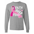 thumbnail image 1 of Inktastic Breast Cancer Awareness Faith over Fear Long Sleeve T-Shirt, 1 of 5