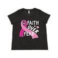 thumbnail image 1 of Inktastic Breast Cancer Awareness Faith over Fear Women's Plus Size T-Shirt, 1 of 5