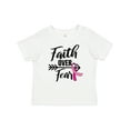 thumbnail image 1 of Inktastic Breast Cancer Awareness Faith over Fear with Pink Ribbon and Arrow Girls Baby T-Shirt, 1 of 5