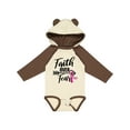 thumbnail image 1 of Inktastic Breast Cancer Awareness Faith over Fear with Pink Ribbon and Arrow Girls Long Sleeve Baby Bodysuit, 1 of 5