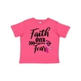 thumbnail image 1 of Inktastic Breast Cancer Awareness Faith over Fear with Pink Ribbon and Arrow Girls Toddler T-Shirt, 1 of 5