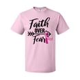 thumbnail image 1 of Inktastic Breast Cancer Awareness Faith over Fear with Pink Ribbon and Arrow T-Shirt, 1 of 5