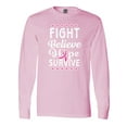 thumbnail image 1 of Inktastic Breast Cancer Awareness Fight Believe Hope Survive Long Sleeve T-Shirt, 1 of 5
