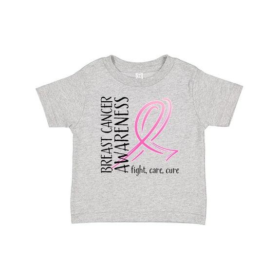 Inktastic Breast Cancer Awareness Fight, Care, Cure Boys or Girls Baby T-Shirt
