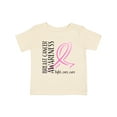 thumbnail image 1 of Inktastic Breast Cancer Awareness Fight, Care, Cure Boys or Girls Baby T-Shirt, 1 of 5