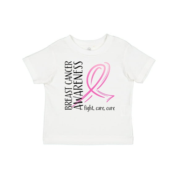 Inktastic Breast Cancer Awareness Fight, Care, Cure Boys or Girls Baby T-Shirt
