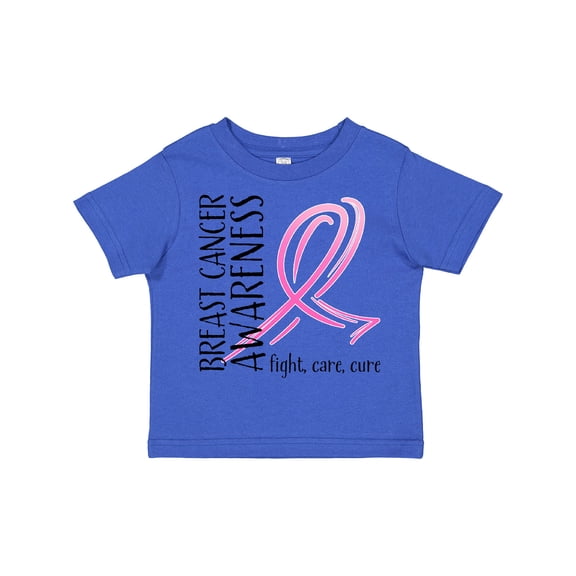 Inktastic Breast Cancer Awareness- Fight, care, cure Boys or Girls Toddler T-Shirt
