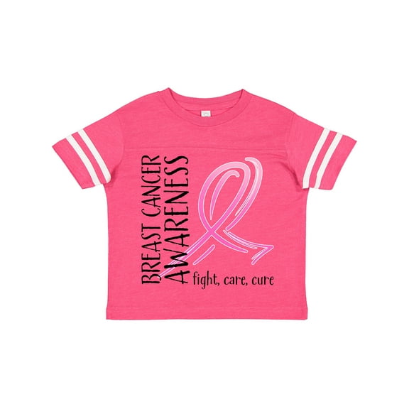 Inktastic Breast Cancer Awareness- Fight, care, cure Boys or Girls Toddler T-Shirt