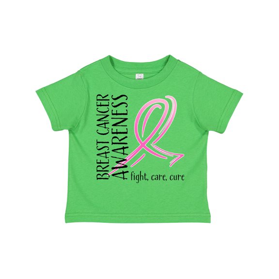 Inktastic Breast Cancer Awareness- Fight, care, cure Boys or Girls Toddler T-Shirt