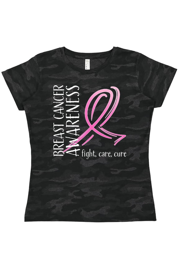 Breast Cancer Awareness- Fight, care, cure Women's T-Shirt