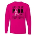 thumbnail image 1 of Inktastic Breast Cancer Awareness Get Your Pink on Long Sleeve T-Shirt, 1 of 5