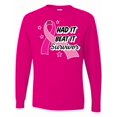 thumbnail image 1 of Inktastic Breast Cancer Awareness Had It Beat It Survivor Long Sleeve T-Shirt, 1 of 5