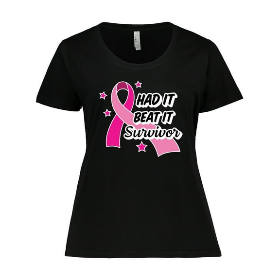 Inktastic Breast Cancer Awareness Had It Beat It Survivor Women's Plus Size T-Shirt