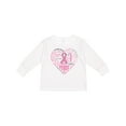 thumbnail image 1 of Inktastic Breast Cancer Awareness Heart Words Boys or Girls Long Sleeve Toddler T-Shirt, 1 of 5