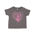 thumbnail image 1 of Inktastic Breast Cancer Awareness Heart Words Boys or Girls Toddler T-Shirt, 1 of 5