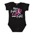 thumbnail image 1 of Inktastic Breast Cancer Awareness Her Fight is Our Fight Boys or Girls Baby Bodysuit, 1 of 5