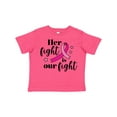 thumbnail image 1 of Inktastic Breast Cancer Awareness Her Fight is Our Fight Boys or Girls Toddler T-Shirt, 1 of 5