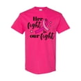 thumbnail image 1 of Inktastic Breast Cancer Awareness Her Fight is Our Fight T-Shirt, 1 of 5