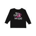 thumbnail image 1 of Inktastic Breast Cancer Awareness Her Fight is our fight Boys or Girls Long Sleeve Toddler T-Shirt, 1 of 5