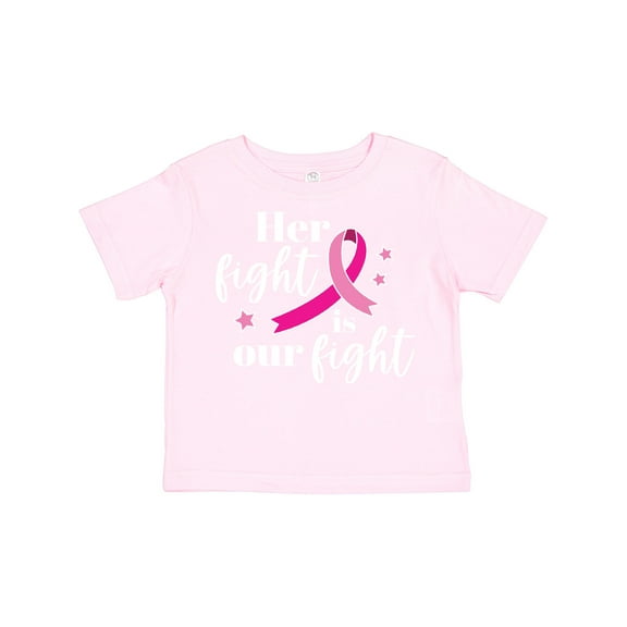 Inktastic Breast Cancer Awareness Her Fight is our fight Boys or Girls Toddler T-Shirt