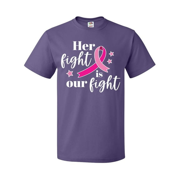 Inktastic Breast Cancer Awareness Her Fight is our fight T-Shirt