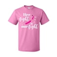 thumbnail image 1 of Inktastic Breast Cancer Awareness Her Fight is our fight T-Shirt, 1 of 5