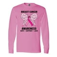 thumbnail image 1 of Inktastic Breast Cancer Awareness Hope Support and Love Long Sleeve T-Shirt, 1 of 5