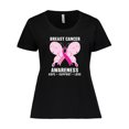 thumbnail image 1 of Inktastic Breast Cancer Awareness Hope Support and Love Women's Plus Size T-Shirt, 1 of 5