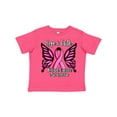 thumbnail image 1 of Inktastic Breast Cancer Awareness Hope and Faith with Butterfly Ribbon Girls Toddler T-Shirt, 1 of 5