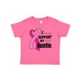 thumbnail image 1 of Inktastic Breast Cancer Awareness I Support My Auntie with Pink Ribbon Boys or Girls Baby T-Shirt, 1 of 5