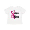 thumbnail image 1 of Inktastic Breast Cancer Awareness I Support My Auntie with Pink Ribbon Boys or Girls Baby T-Shirt, 1 of 5
