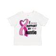 thumbnail image 1 of Inktastic Breast Cancer Awareness I Support My Auntie with Pink Ribbon Boys or Girls Toddler T-Shirt, 1 of 5