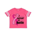 thumbnail image 1 of Inktastic Breast Cancer Awareness I Support My Auntie with Pink Ribbon Boys or Girls Toddler T-Shirt, 1 of 5